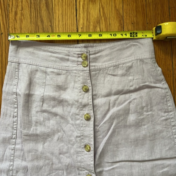 Everlane Linen Button-Front Skirt - Picture 5 of 6